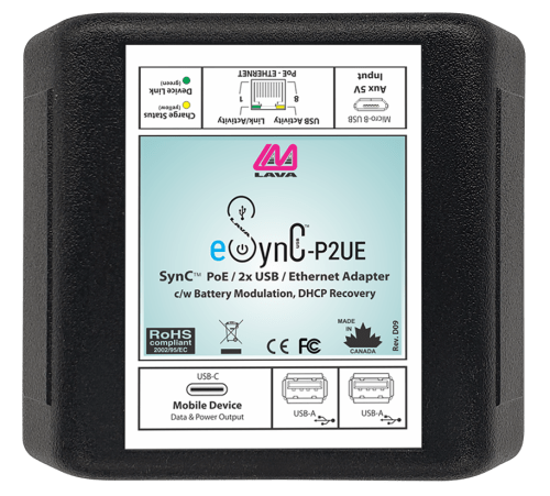 LAVA's eSynC-P2UE adapter