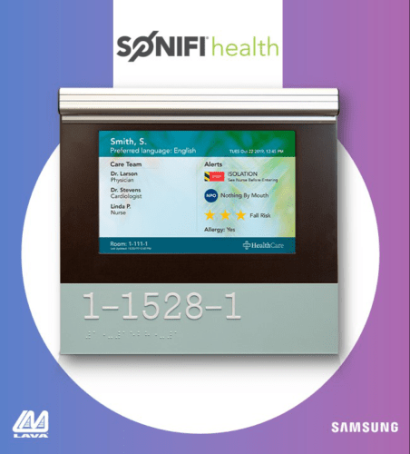 SONIFI Patient Door Signage